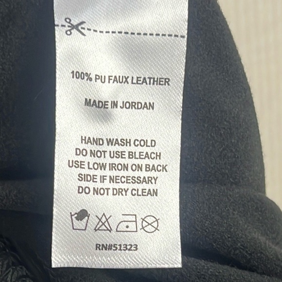 1. State NWT Faux Leather Pull On Pants Leggings Womens Size 12 High Rise Black - Picture 11 of 11